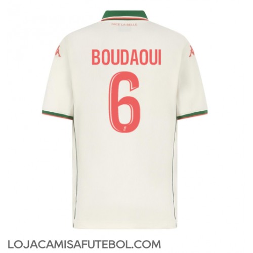 Camisa de Futebol OGC Nice Hicham Boudaoui #6 Equipamento Secundário 2025-26 Manga Curta Camisa de Futebol OGC Nice Hicham Boudaoui #6 Equipamento Secundário 2025-26 Manga Curta